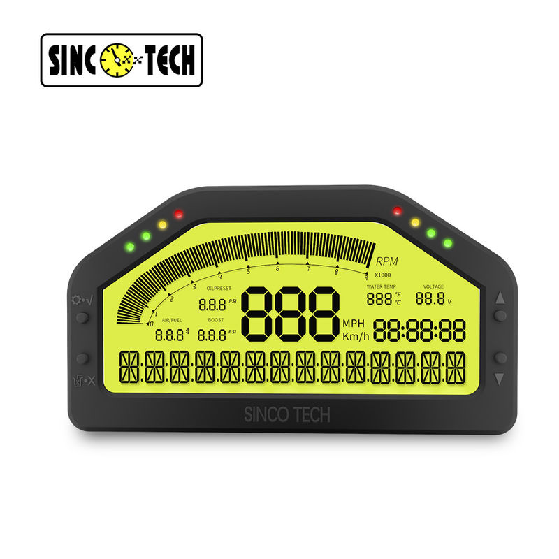 Sinco Tech DO904 Race Car Dashboard High Speed Turbo Boost Gauge Tachometer