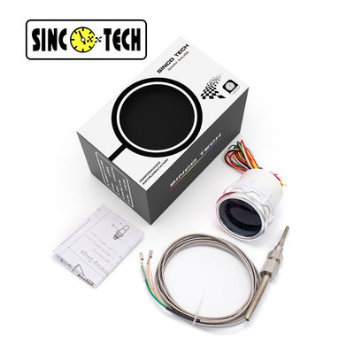 SINCOTECH Wskaźnik temperatury spalin 6149T Czujnik Biały 2 ''Car Auto Mobile Meter